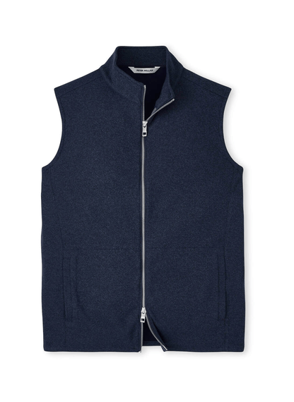 Peter Millar Outerwear S / Navy Peter Millar - Men's Crown Sweater Fleece Vest - Navy