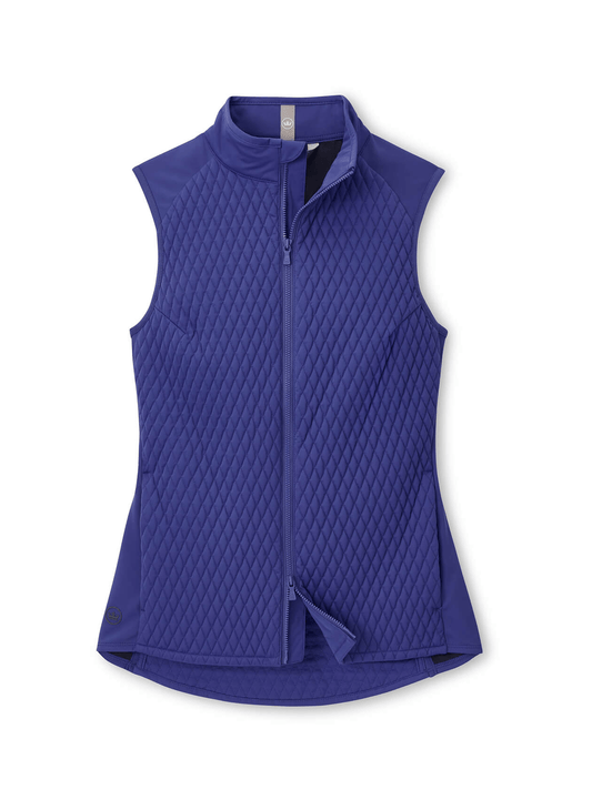 Peter Millar Outerwear XS / Pacific Blue Peter Millar - Women's Fuse Mini Diamond Quilt Vest - Pacific Blue