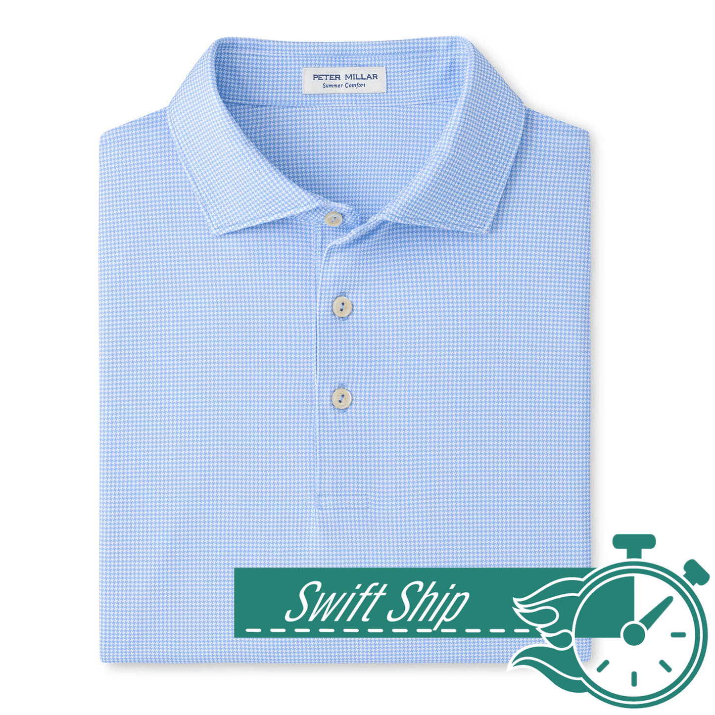 Peter Millar Polos 3-Day Swift Ship: Peter Millar - Men's Collegiate Border Performance Jersey Polo