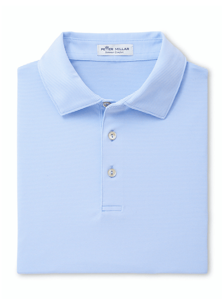 Peter Millar Polos M / Cottage Blue Peter Millar - Men's Jubilee Striped Polo - Cottage Blue