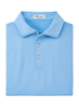 Peter Millar Polos M / Cottage Blue Peter Millar - Men's Solid Performance Polo w/ Self Collar - Cottage Blue