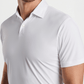 Peter Millar Polos Peter Millar - Men's Featherweight Mélange Performance Polo - White