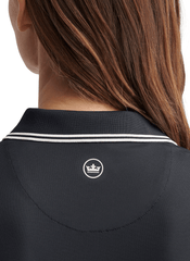 Peter Millar Polos Peter Millar - Women's Canterbury Tipped Sport Mesh Polo - Black/Ivory
