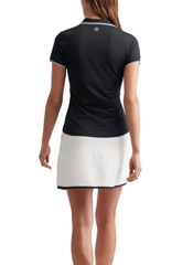 Peter Millar Polos Peter Millar - Women's Canterbury Tipped Sport Mesh Polo - Black/Ivory