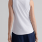 Peter Millar Polos Peter Millar - Women's Canterbury Tipped Sport Mesh Sleeveless Polo - White/Navy