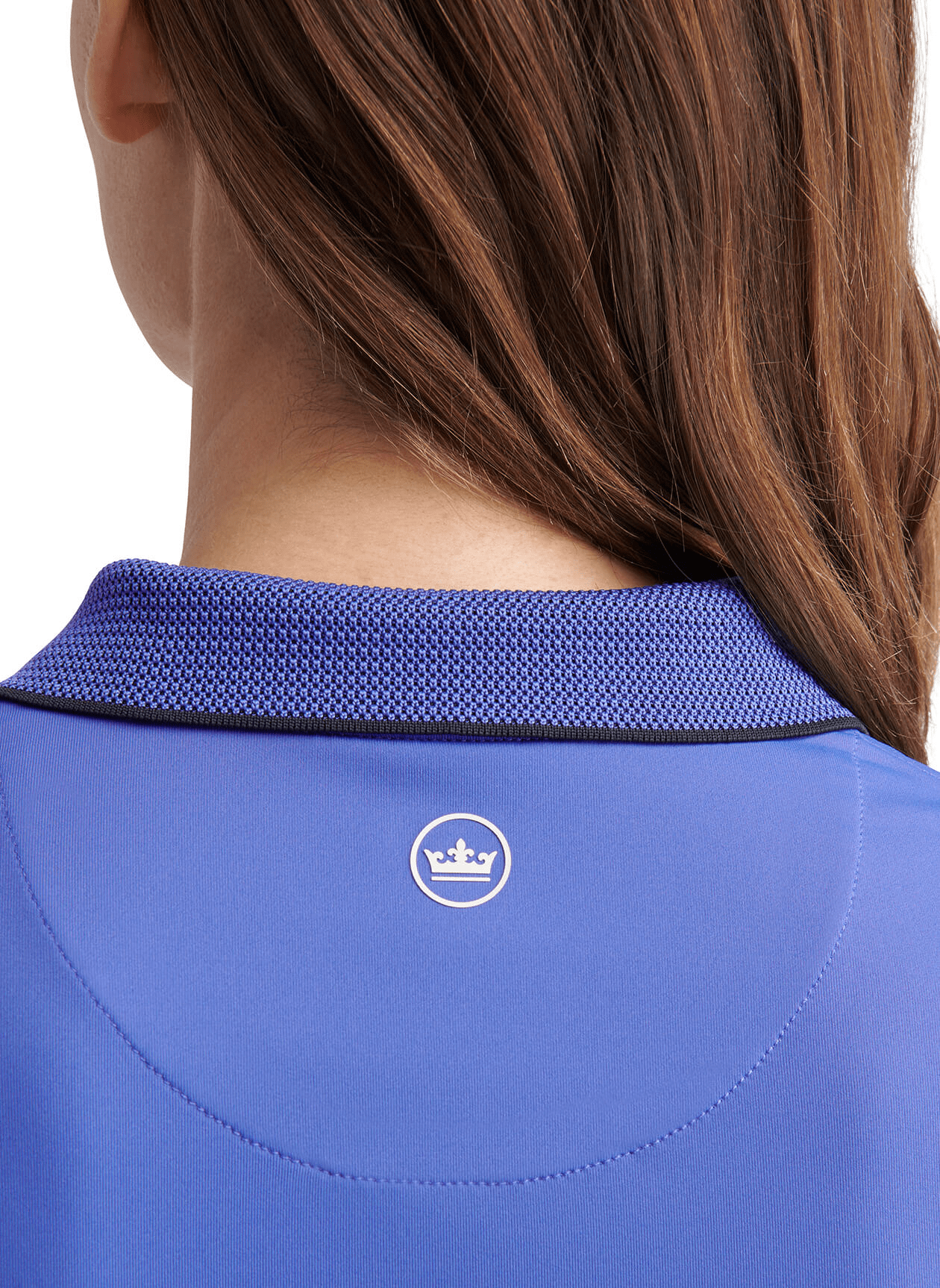 Peter Millar Polos Peter Millar - Women's Keswick Zip Neck Polo - Pacific Blue/Black