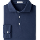 Peter Millar Polos S / Atlantic Navy Peter Millar - Men's Crown Flex Cotton Long-Sleeve Polo