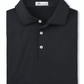 Peter Millar Polos S / Black Peter Millar - Men's Solid Performance Polo w/ Self Collar