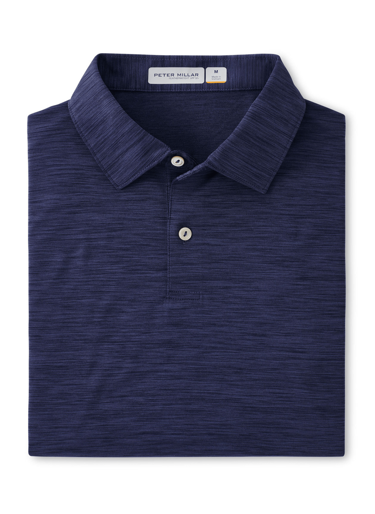 Peter Millar Polos S / Navy Peter Millar - Men's Featherweight Mélange Performance Polo - Navy