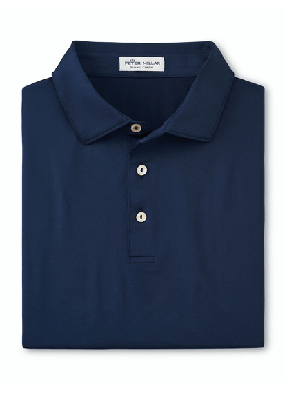 Peter Millar Polos S / Navy Peter Millar - Men's Solid Performance Polo w/ Self Collar