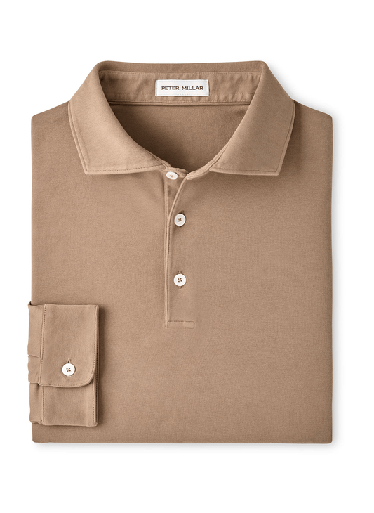 Peter Millar Polos S / Sawgrass Peter Millar - Men's Crown Flex Cotton Long-Sleeve Polo