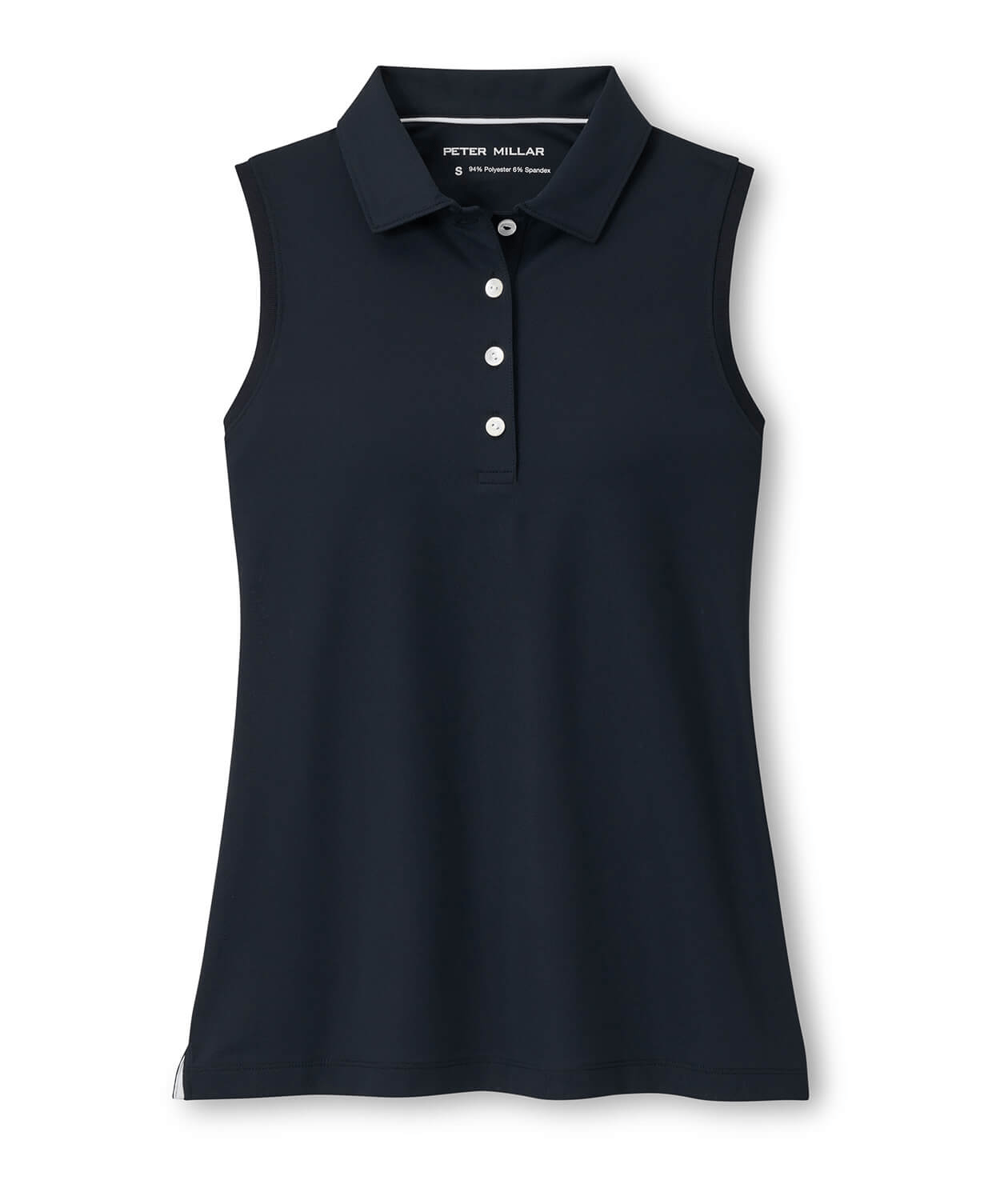 Peter Millar Polos XS / Black Peter Millar - Women's Banded Sport Mesh Sleeveless Polo