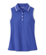 Peter Millar Polos XS / Pacific Blue/White Peter Millar - Women's Canterbury Tipped Sport Mesh Sleeveless Polo