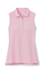 Peter Millar Polos XS / Palmer Pink Peter Millar - Women's Sleeveless Banded Button Polo