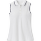 Peter Millar Polos XS / White/Navy Peter Millar - Women's Canterbury Tipped Sport Mesh Sleeveless Polo - White/Navy