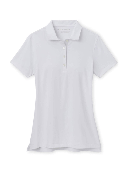 Peter Millar Polos XS / White Peter Millar - Women's Button Polo - White