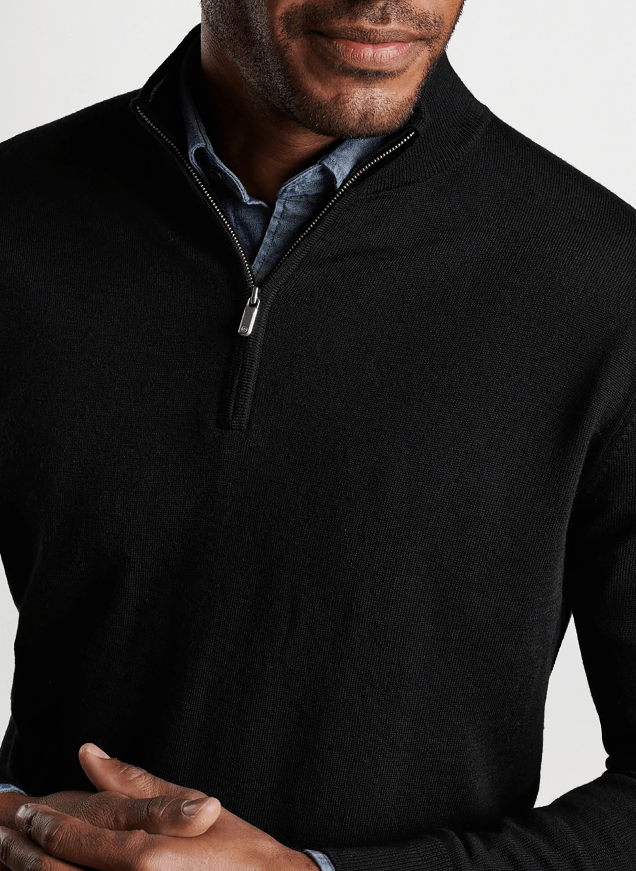 Peter Millar Sweaters Peter Millar - Men's Autumn Crest Quarter-Zip - Black