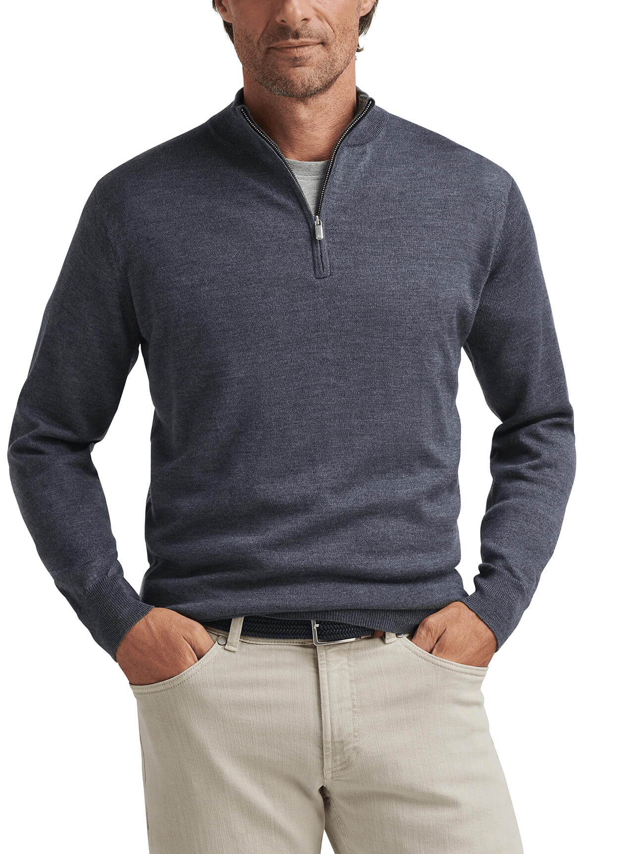 Peter Millar Sweaters Peter Millar - Men's Autumn Crest Quarter-Zip - Charcoal