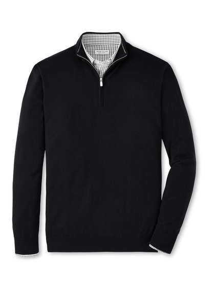 Peter Millar Sweaters S / Black Peter Millar - Men's Autumn Crest Quarter-Zip - Black