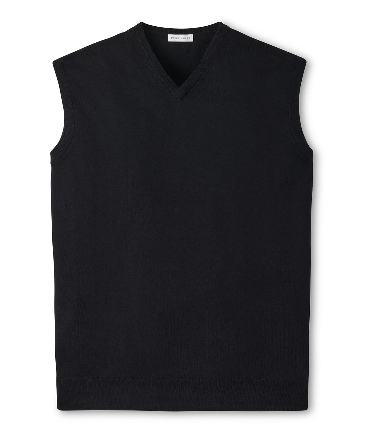 Peter Millar Sweaters S / Black Peter Millar - Men's Autumn Crest V-Neck Sweater Vest