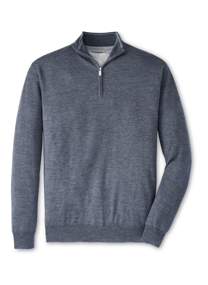 Peter Millar Sweaters S / Charcoal Peter Millar - Men's Autumn Crest Quarter-Zip - Charcoal