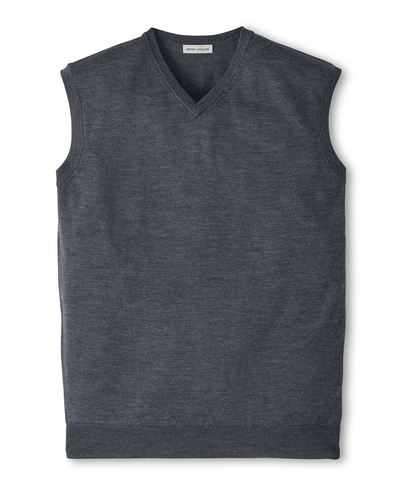 Peter Millar Sweaters S / Charcoal Peter Millar - Men's Autumn Crest V-Neck Sweater Vest