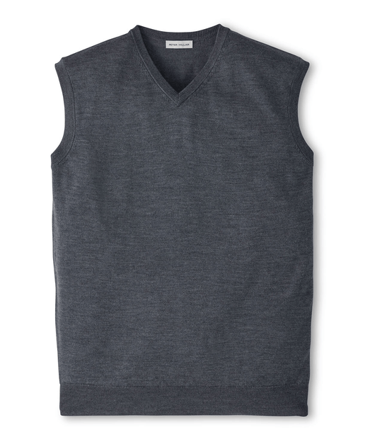Peter Millar Sweaters S / Charcoal Peter Millar - Men's Autumn Crest V-Neck Sweater Vest