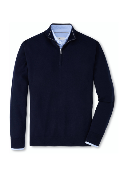 Peter Millar Sweaters S / Navy Peter Millar - Men's Autumn Crest Quarter-Zip - Navy
