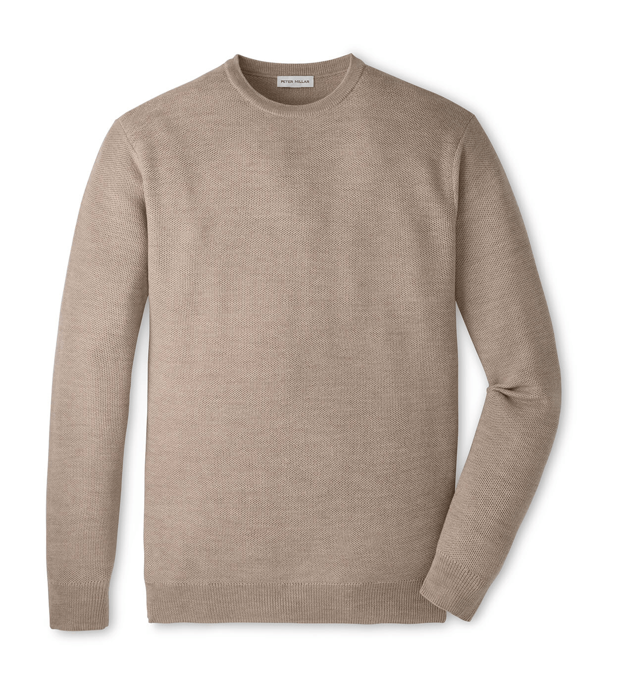 Peter Millar Sweaters S / Stone Peter Millar - Men's Autumn Crest Honeycomb Crewneck Sweater