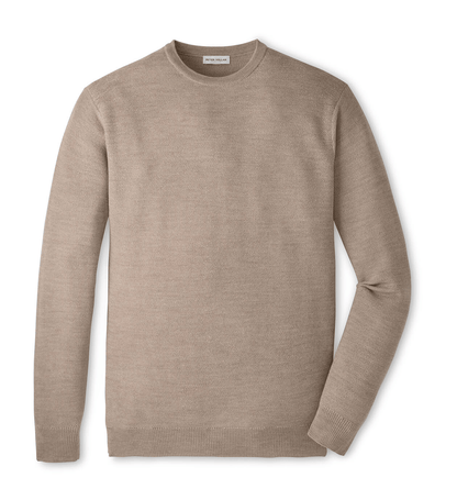 Peter Millar Sweaters S / Stone Peter Millar - Men's Autumn Crest Honeycomb Crewneck Sweater