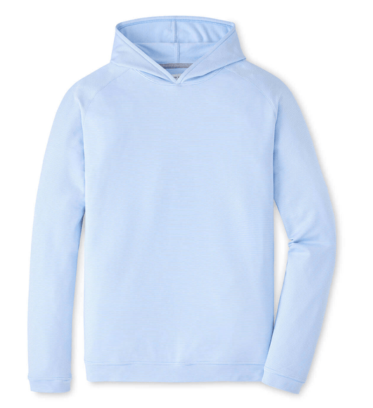 Peter Millar Sweatshirts S / Cottage Blue Peter Millar - Men's Collegiate Pine Sugar Stripe Hoodie