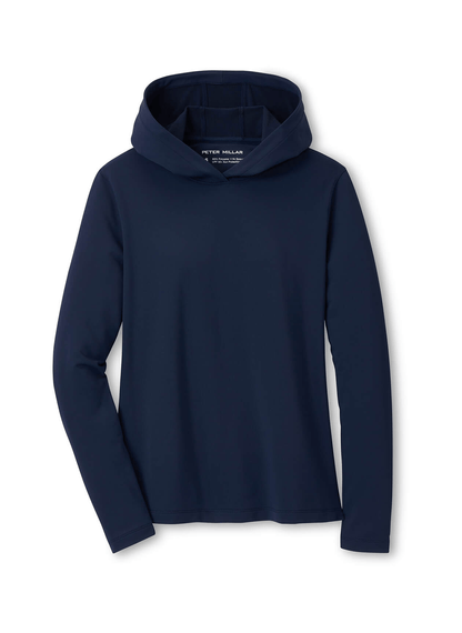 Peter Millar Sweatshirts XS / Navy Peter Millar - Women's Pine Hoodie - Navy