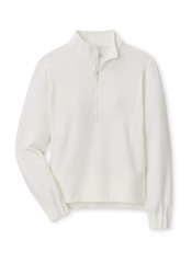 Peter Millar Sweatshirts XS / Soft White Peter Millar - Women's Flora Knit Half-Zip Pullover - Soft White
