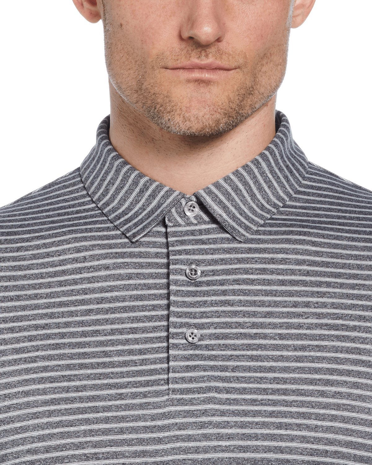 PGA Tour Polos PGA Tour - Men's Heather Stripe Feeder Polo