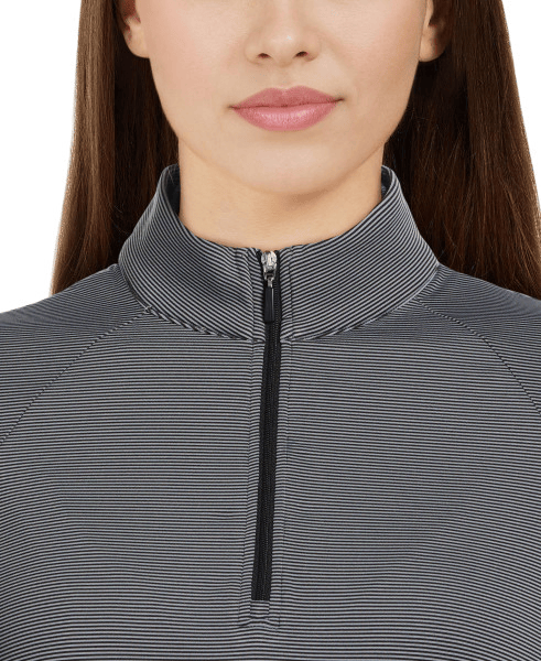 PGA Tour Polos PGA Tour - Women's Feeder Stripe Mock Neck Pullover