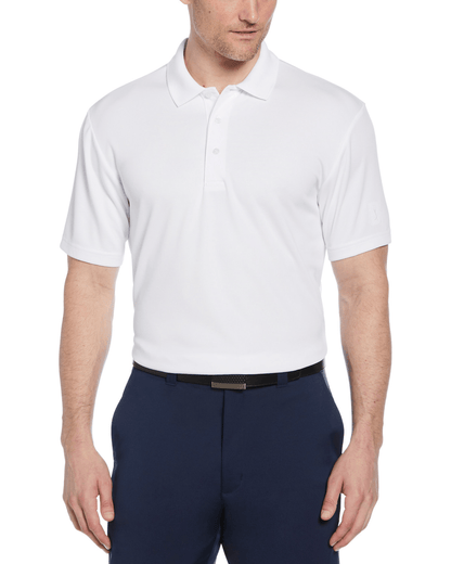 PGA Tour Polos S / Bright White PGA Tour - Men's Airflux Solid Mesh Polo