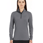 PGA Tour Polos S / Caviar PGA Tour - Women's Feeder Stripe Mock Neck Pullover