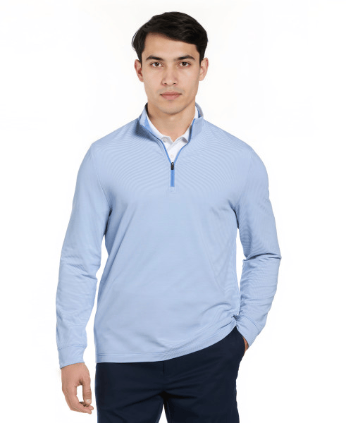 PGA Tour Polos S / Top O The Morning PGA Tour - Men's Feeder Stripe Mock Neck Pullover