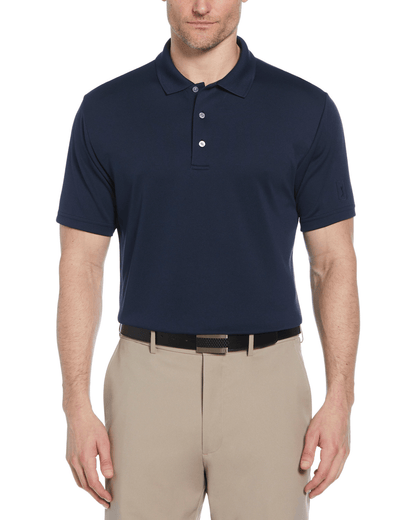 PGA Tour Polos S / True Navy PGA Tour - Men's Airflux Solid Mesh Polo