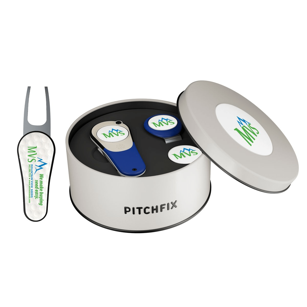 Pitchfix Accessories One Size / Blue Pitchfix - XL 2.5 Golf Divot Tool Deluxe Gift Set w/ Hat Clip