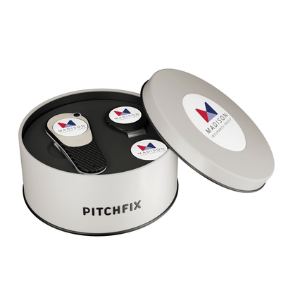 Pitchfix Accessories One Size / Carbon Fiber Pitchfix - Icon Golf Divot Tool Deluxe Gift Set w/ Hat Clip