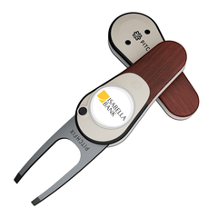 Pitchfix Accessories One Size / Cherry Pitchfix - Woodie Golf Divot Repair Tool