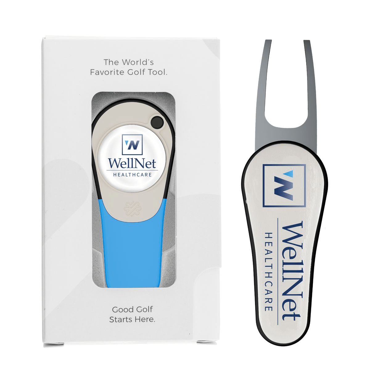 Pitchfix Accessories One Size / Ibixa Blue Pitchfix - XL 2.5 Golf Divot Repair Tool w/ Gift Box