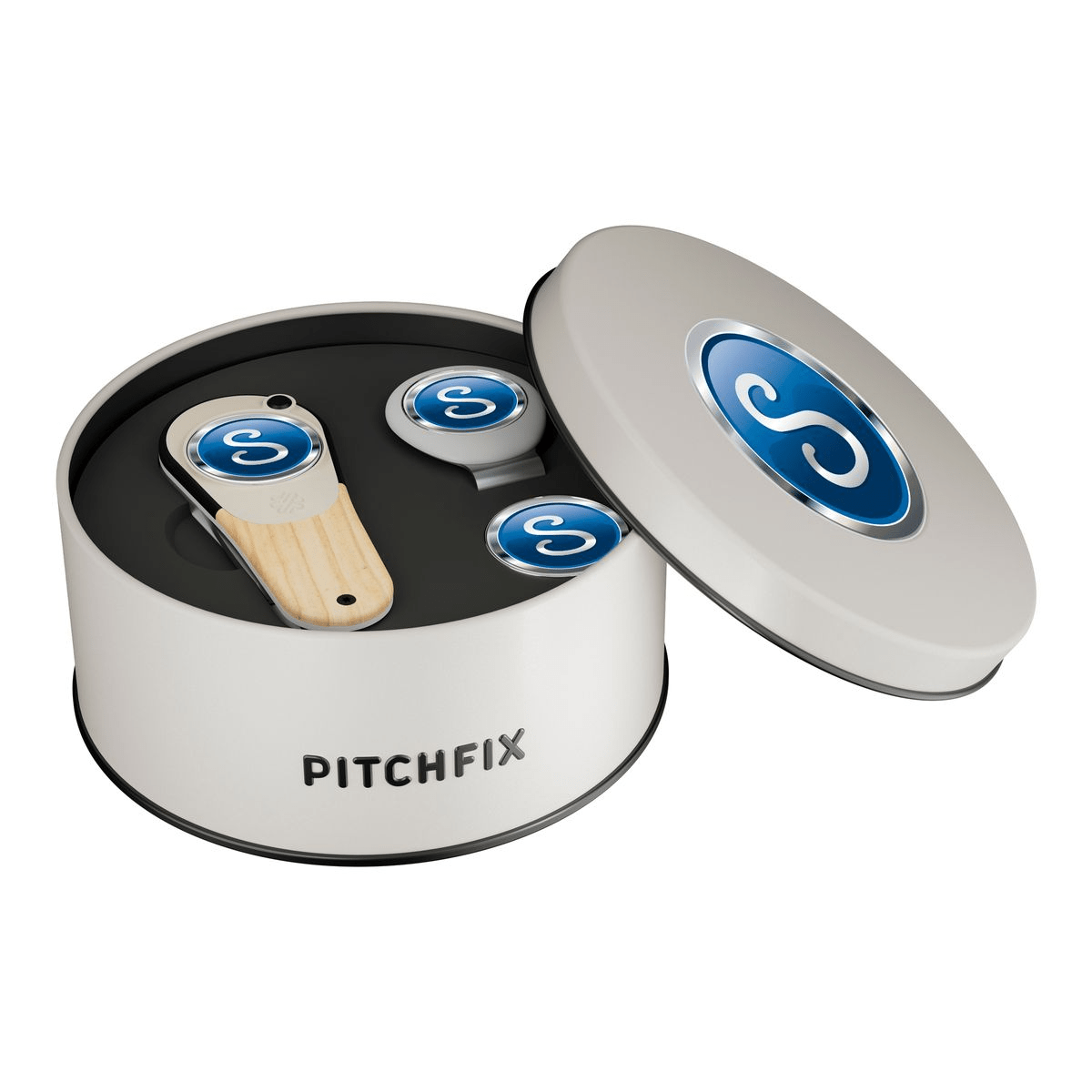 Pitchfix Accessories One Size / Light Ash Pitchfix - Woodie Golf Divot Tool Deluxe Gift Set w/ Hat Clip