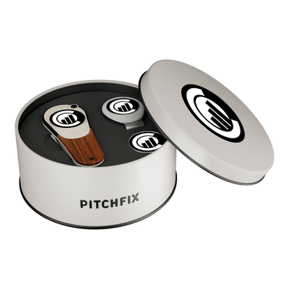 Pitchfix Accessories One Size / Maple Pitchfix - Woodie Golf Divot Tool Deluxe Gift Set w/ Hat Clip