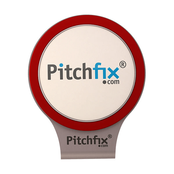 Pitchfix Accessories One Size / Red Pitchfix - Golf Hat Clip w/ Ball Marker