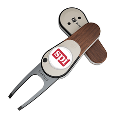 Pitchfix Accessories One Size / Walnut Pitchfix - Woodie Golf Divot Repair Tool