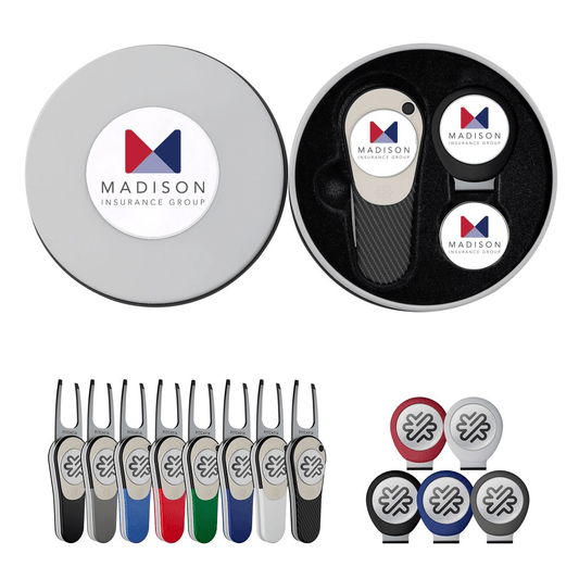 Pitchfix Accessories Pitchfix - Icon Golf Divot Tool Deluxe Gift Set w/ Hat Clip