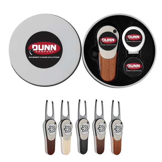 Pitchfix Accessories Pitchfix - Woodie Golf Divot Tool Deluxe Gift Set w/ Hat Clip