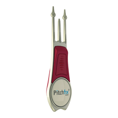 Pitchfix Accessories Red / Gunmetal Tab Pitchfix - Tour Edition 2.5 Golf Divot Tool